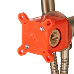 Смеситель с гигиеническим душем встраиваемый Corsa Deco со скрытой частью в комплекте матовое золото (HF001G) - фото 6