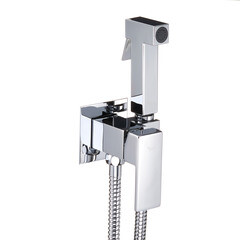 Смеситель с гигиеническим душем встраиваемый Corsa Deco со скрытой частью в комплекте хром (HF002)