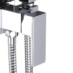 Смеситель с гигиеническим душем встраиваемый Corsa Deco со скрытой частью в комплекте хром (HF002) - фото 7