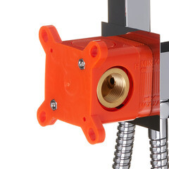 Смеситель с гигиеническим душем встраиваемый Corsa Deco со скрытой частью в комплекте хром (HF002) - фото 6