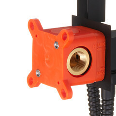 Смеситель с гигиеническим душем встраиваемый Corsa Deco со скрытой частью в комплекте черный (HF002B) - фото 6