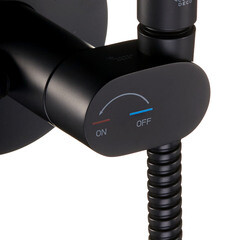 Смеситель с гигиеническим душем встраиваемый Corsa Deco со скрытой частью в комплекте черный (HF003B) - фото 7