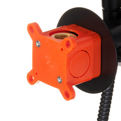 Смеситель с гигиеническим душем встраиваемый Corsa Deco со скрытой частью в комплекте черный (HF003B) - фото 6