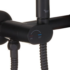 Смеситель с гигиеническим душем Corsa Deco черный (HF006B) - фото 7