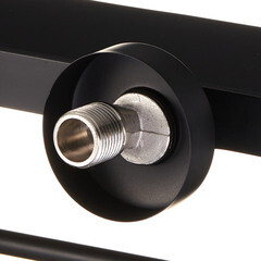 Смеситель с гигиеническим душем Corsa Deco с держателем черный (HF007B) - фото 6