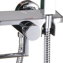 Смеситель с гигиеническим душем Corsa Deco с держателем хром (HF007W) - фото 7