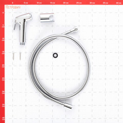 Душ гигиенический Corsa Deco со шлангом 1200 мм с держателем хром (HSET002) - фото 2