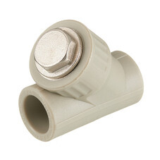 Фильтр полипропиленовый Valfex косой 25 мм В/В сетчатый серый (10141025Г)