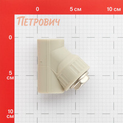 Фильтр полипропиленовый Valfex косой 25 мм В/В сетчатый серый (10141025Г) - фото 2