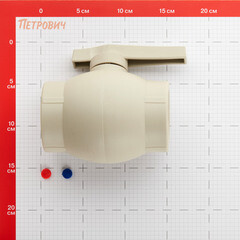 Кран шаровой полипропиленовый Valfex 63 мм серый (10144063Г) - фото 2