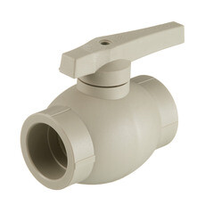 Кран шаровой полипропиленовый Valfex 50 мм серый (10144050Г) - фото 1