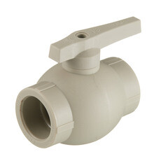 Кран шаровой полипропиленовый Valfex 40 мм серый (10144040Г) - фото 1