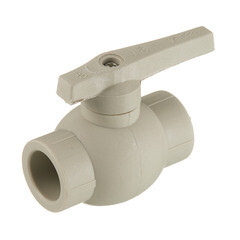 Изображение товара Кран шаровой полипропиленовый Valfex 25 мм серый (10144025Г)