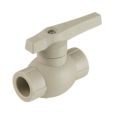 Кран шаровой полипропиленовый Valfex 20 мм серый (10144020Г) - фото 1