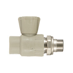 Кран шаровой полипропиленовый Valfex 20 мм х 1/2 НР(ш) с американкой прямой серый (10149020Г) - фото 3