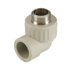 Изображение товара Угол полипропиленовый Valfex комбинированный 25 мм х 3/4 НР(ш) серый (10126025Г)