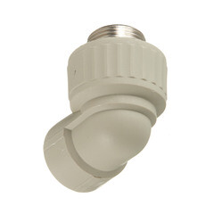 Угол полипропиленовый Valfex комбинированный 20 мм х 3/4 НР(ш) серый (10126220Г) - фото 4