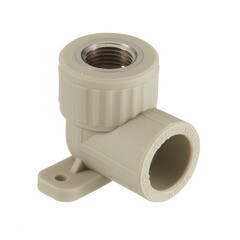 Угол полипропиленовый Valfex комбинированный с креплением 25 мм х 1/2 ВР(г) серый (10120025Г) - фото 4