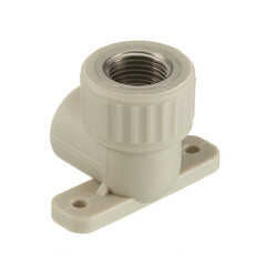 Угол полипропиленовый Valfex комбинированный с креплением 20 мм х 1/2 ВР(г) серый (10120020Г) - фото 3