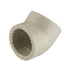 Угол полипропиленовый Valfex 63 мм 45° серый (10107063Г) - фото 1