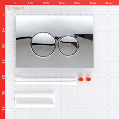 Клавиша смыва для инсталляций Vitra Origin хром (740-2480) - фото 2