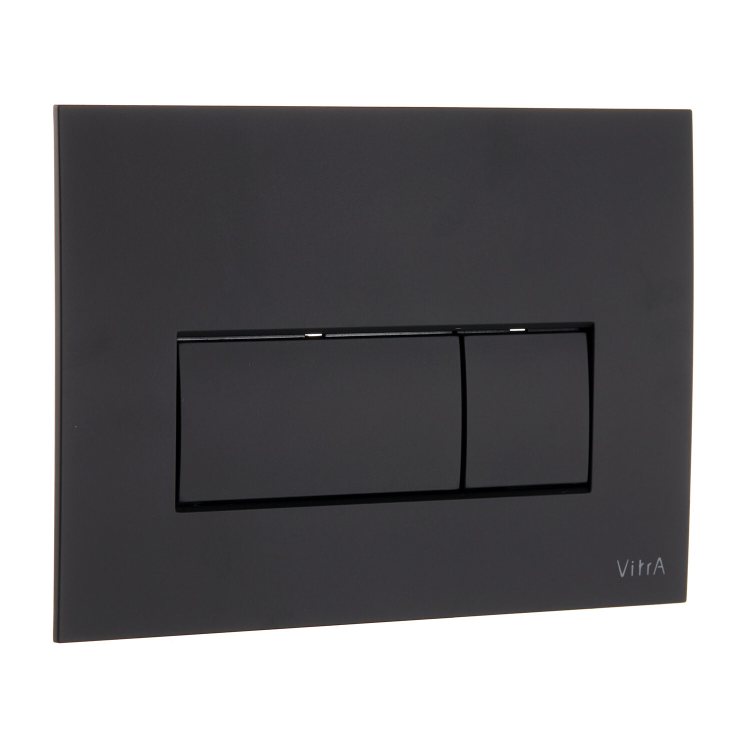 Изображение товара Клавиша смыва Vitra Root Square черная матовая 2-режимная для инсталляций