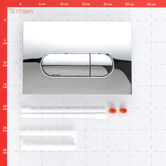 Клавиша смыва для инсталляций Vitra Root Round хром (740-2280) - фото 2