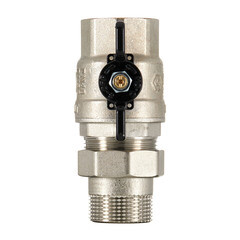 Кран шаровой латунный Stout SVB 1 1/4 ВР(г) х 1 1/4 НР(ш) полнопроходной бабочка со сгоном прямой (SVB-0007-200032) - фото 4