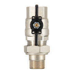 Кран шаровой латунный Stout SVB 3/4 ВР(г) х 3/4 НР(ш) полнопроходной бабочка со сгоном прямой (SVB-0007-200020) - фото 4