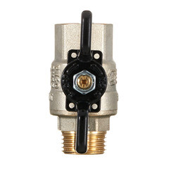 Кран шаровой латунный Stout SVB 1/2 ВР(г) х 1/2 НР(ш) полнопроходной бабочка прямой (SVB-0004-200015) - фото 3