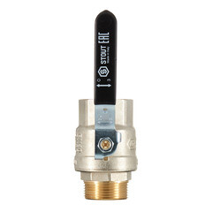 Кран шаровой латунный Stout SVB 1 1/4 ВР(г) х 1 1/4 НР(ш) полнопроходной ручка прямой (SVB-0003-200032) - фото 3