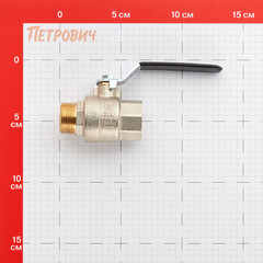 Кран шаровой латунный Stout SVB 3/4 ВР(г) х 3/4 НР(ш) полнопроходной ручка прямой (SVB-0003-200020) - фото 2