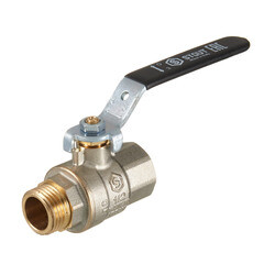 Изображение товара Кран шаровой латунный Stout SVB 1/2 ВР(г) х 1/2 НР(ш) полнопроходной ручка прямой (SVB-0003-200015)