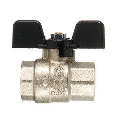 Кран шаровой латунный Stout SVB 1/2 ВР(г) х 1/2 ВР(г) полнопроходной бабочка прямой (SVB-0002-200015) - фото 4