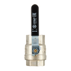 Кран шаровой латунный Stout SVB 1 1/4 ВР(г) х 1 1/4 ВР(г) полнопроходной ручка прямой (SVB-0001-200032) - фото 3