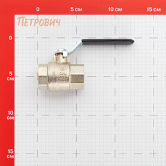 Кран шаровой латунный Stout SVB 3/4 ВР(г) х 3/4 ВР(г) полнопроходной ручка прямой (SVB-0001-200020) - фото 2