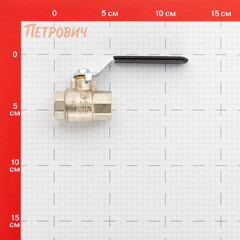 Кран шаровой латунный Stout SVB 1/2 ВР(г) х 1/2ВР(г) полнопроходной ручка прямой (SVB-0001-200015) - фото 2