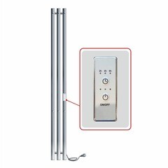 Полотенцесушитель электрический Indigo Style Pro 1200х130 мм 107 Вт с терморегулятором серебристый - фото 4