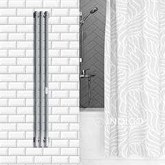 Полотенцесушитель электрический Indigo Style Pro 1200х130 мм 107 Вт с терморегулятором серебристый - фото 2