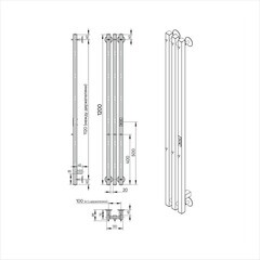 Полотенцесушитель электрический Indigo Style Pro 1200х130 мм 107 Вт с терморегулятором серебристый - фото 3