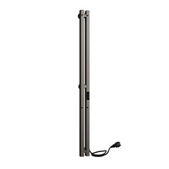 Изображение товара Полотенцесушитель электрический Indigo Style Pro 1200х100 мм 65 Вт с терморегулятором оружейная сталь