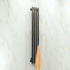 Полотенцесушитель электрический Indigo Style 1200х182 мм 65 Вт с терморегулятором оружейная сталь - фото 4