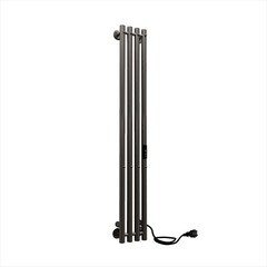 Полотенцесушитель электрический Indigo Style 1200х182 мм 65 Вт с терморегулятором оружейная сталь - фото 1