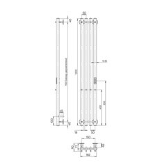 Полотенцесушитель электрический Indigo Style 1200х182 мм 65 Вт с терморегулятором оружейная сталь - фото 2