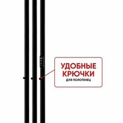 Полотенцесушитель электрический Indigo Style 1200х132 мм 65 Вт с терморегулятором черный муар - фото 5