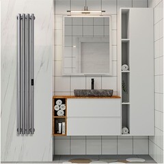 Полотенцесушитель электрический Indigo Style 1200х182 мм 65 Вт с терморегулятором графит металлик - фото 2