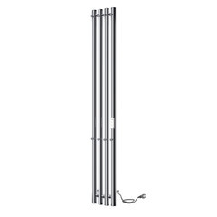 Полотенцесушитель электрический Indigo Style 1200х182 мм 65 Вт с терморегулятором хром - фото 1