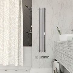 Полотенцесушитель электрический Indigo Style 1200х182 мм 65 Вт с терморегулятором хром - фото 3