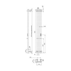 Полотенцесушитель электрический Indigo Style 1200х132 мм 65 Вт с терморегулятором графит металлик - фото 2