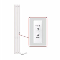 Полотенцесушитель электрический Indigo Style 1200х132 мм 65 Вт с терморегулятором белый матовый - фото 7